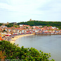 Buy canvas prints of South Bay, Scarborough, Yorkshire, UK. by john hill