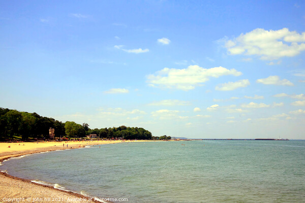 Appley beach and coastline, Ryde, Isle of Wight. Picture Board by john hill