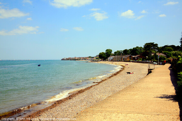 Spring vale beach at Ryde, Isle of Wight. Picture Board by john hill