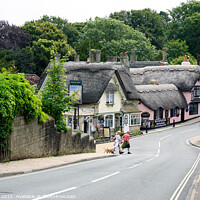 Buy canvas prints of Shanklin thatched village on the Isle of Wight. by john hill