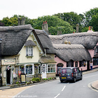 Buy canvas prints of Shanklin old town thatch on the Isle of Wight by john hill