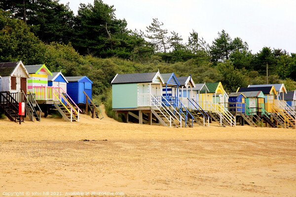 Beach Huts, Wells Next The Sea, Norfolk. Picture Board by john hill
