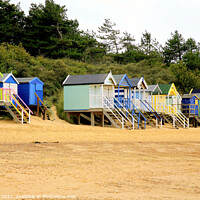 Buy canvas prints of Beach Huts, Wells Next The Sea, Norfolk. by john hill