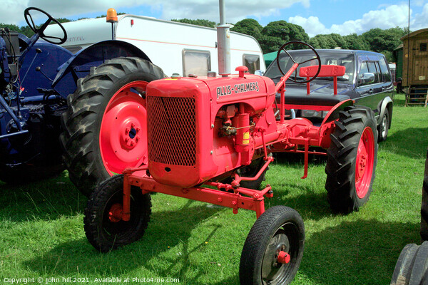 1947 Allis Chalmers B tractor. Picture Board by john hill