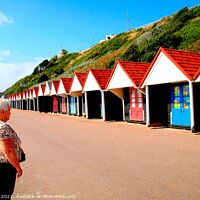 Buy canvas prints of Beach huts, Bournemouth, Dorset. by john hill