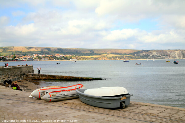 Swanage Bay in Dorset. Picture Board by john hill