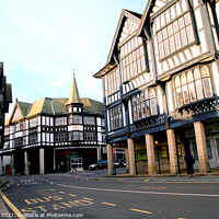 Buy canvas prints of Tudor buildings. by john hill