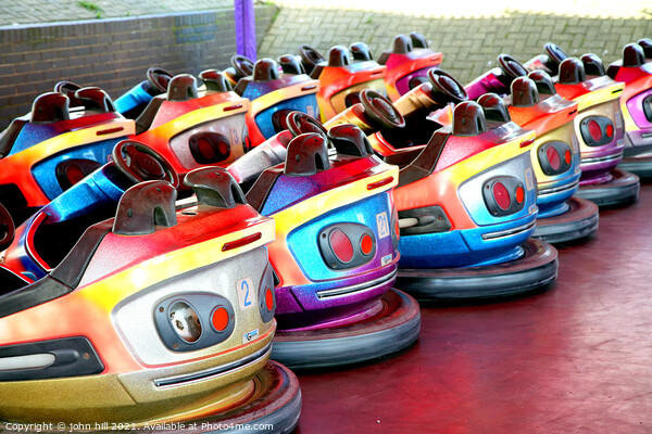 Dodgem cars. Picture Board by john hill