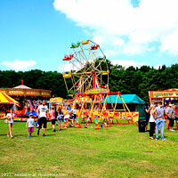 Buy canvas prints of Country fun fair. by john hill