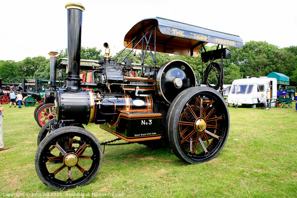 Vintage Steam Tractor. Picture Board by john hill