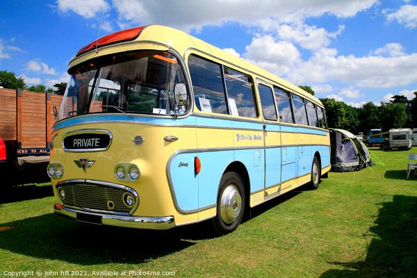 vintage 1961 A.E.C Reiance bus. Picture Board by john hill