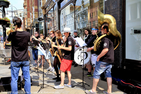 Band of Buskers, Leeds, Yorkshire, UK Picture Board by john hill