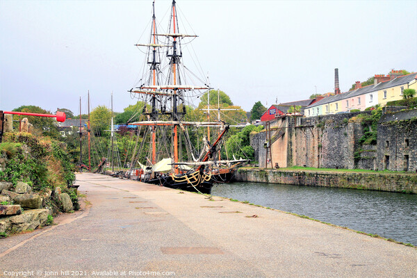 Tall ships, Charlestown, Cornwall, UK. Picture Board by john hill