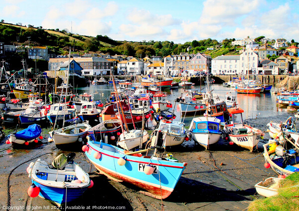 Organised harbour at Mevagissey, Cornwall. Picture Board by john hill