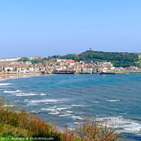 Buy canvas prints of Scarborough bay Yorkshire. by john hill