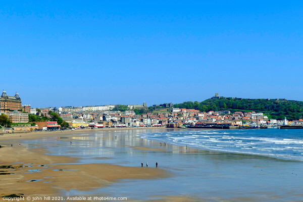 Scarborough at low tide Yorkshire. Picture Board by john hill