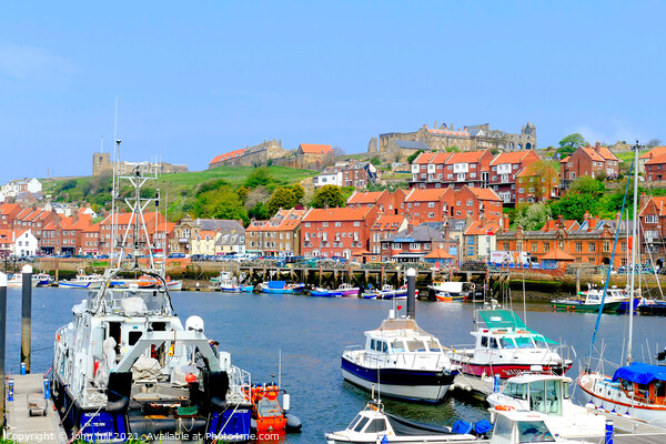 Whitby harbour, Yorkshire. Picture Board by john hill