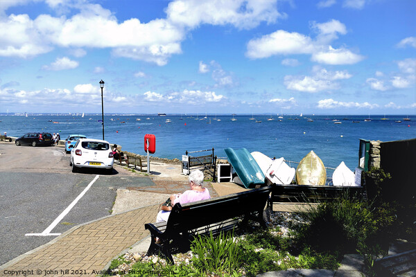 View at Seaview, Isle of Wight. Picture Board by john hill