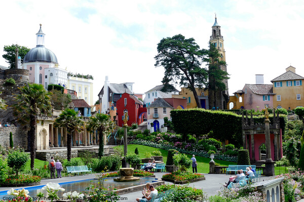  beautiful Portmeirion, Wales. Picture Board by john hill