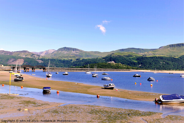 Barmouth low tide Wales. Picture Board by john hill
