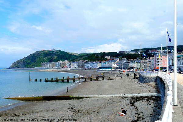 Aberystwyth, Wales. Picture Board by john hill