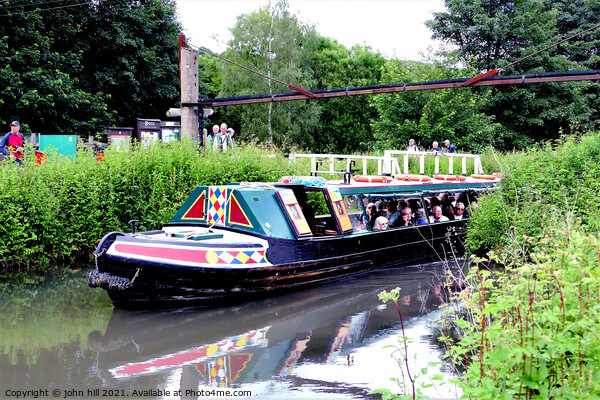 Narrow boat Canal Cruise. Picture Board by john hill
