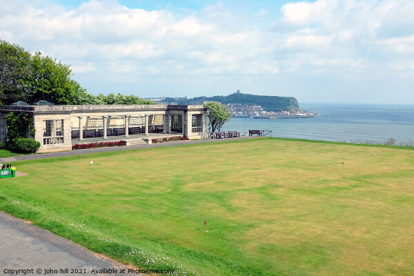 South cliff gardens shelter, Scarborough. Picture Board by john hill