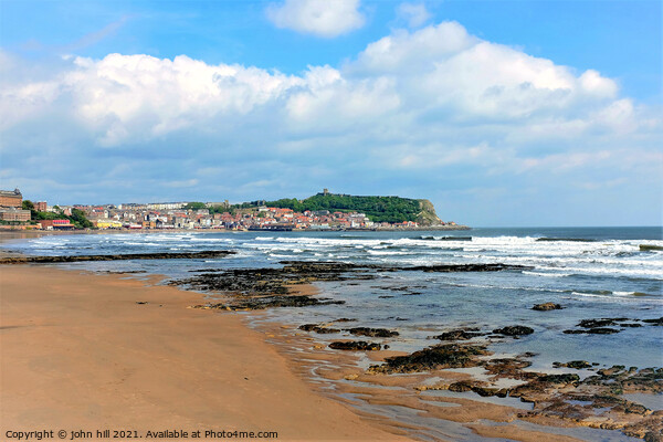 Scarborough South bay at low tide, Yorkshire. Picture Board by john hill