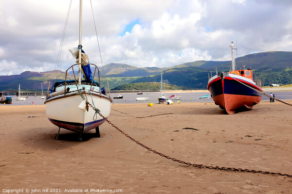 Barmouth beach, Wales. Picture Board by john hill