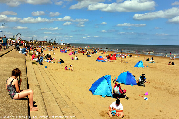 Central beach, Mablethorpe, Lincolnshire, UK Picture Board by john hill