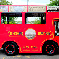 Buy canvas prints of Tour bus, Buxton, Derbyshire. by john hill