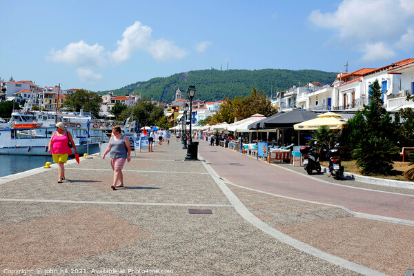 Old Port and quayside, Skiathos, Greece. Picture Board by john hill