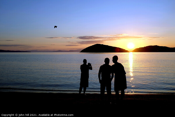 Sunset, Tsougrias Island, Skiathos, Greece. Picture Board by john hill