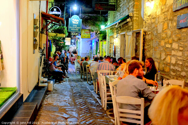 Night life, Skiathos, Greece. Picture Board by john hill
