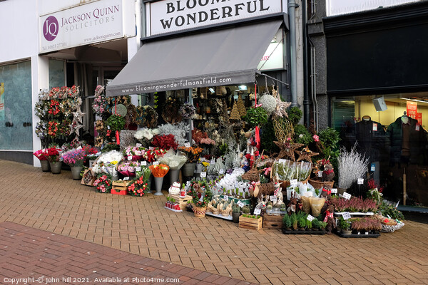 Florist's display in December. Picture Board by john hill