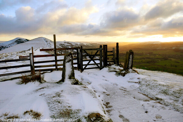 Peak district at Dawn, Derbyshire, UK. Picture Board by john hill