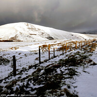 Buy canvas prints of stormy Peak district, Derbyshire, UK. by john hill