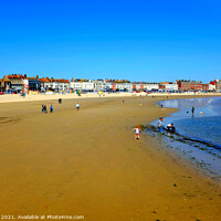 Buy canvas prints of Weymouth sands, Dorset, UK. by john hill