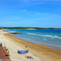 Buy canvas prints of Overcombe beach, Weymouth, Dorset. by john hill