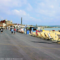 Buy canvas prints of Seafront, Weymouth, Dorset, UK. by john hill