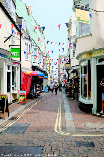 St. Alban street, Weymouth, Dorset, UK. Picture Board by john hill