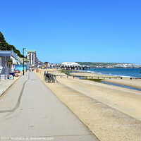 Buy canvas prints of Promenade to Sandown, Isle of Wight, UK. by john hill