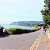 Buy canvas prints of Coast path, Lake, Isle of Wight. by john hill