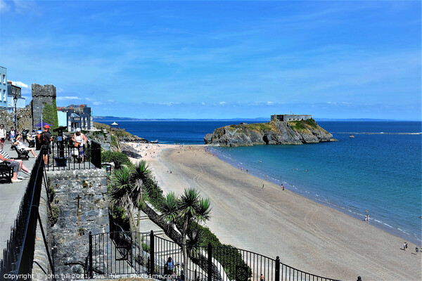 St. Catherine Island, Tenby, South Wales, UK. Picture Board by john hill