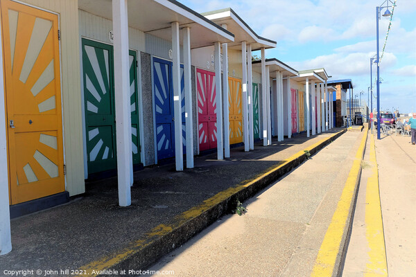 Sunshine beach huts, Mablethorpe. Picture Board by john hill