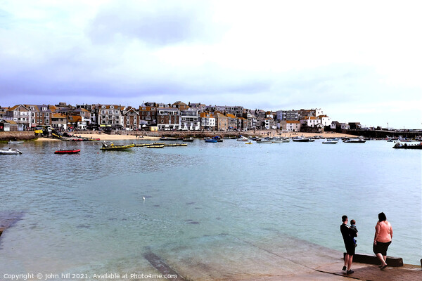 St. Ives harbor, Cornwall, UK. Picture Board by john hill