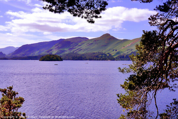 Catbells and Derwentwater, Cumbria, UK. Picture Board by john hill