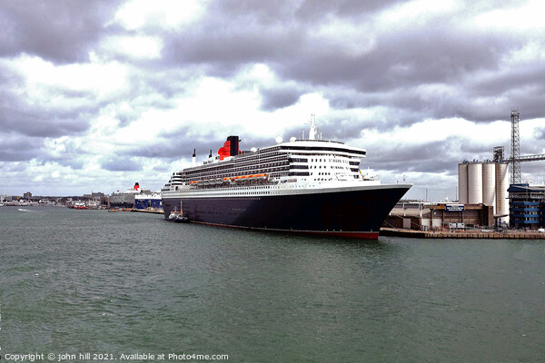 Queen Mary 2 cruise ship, Southampton, UK. Picture Board by john hill
