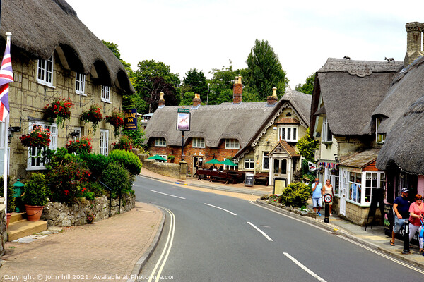 Thatched village, Shanklin, Isle of Wight, UK. Picture Board by john hill