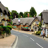 Buy canvas prints of Thatched village, Shanklin, Isle of Wight, UK. by john hill